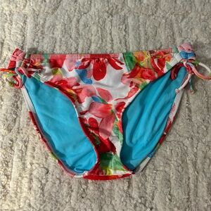 Athena Floral Bikini Bottoms.  Women’s Size 8 Good Condition